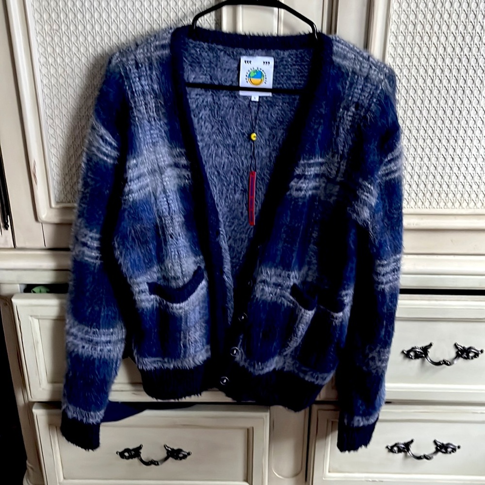 COPY - Blue Unif Ty Cardigan Never worn Size S